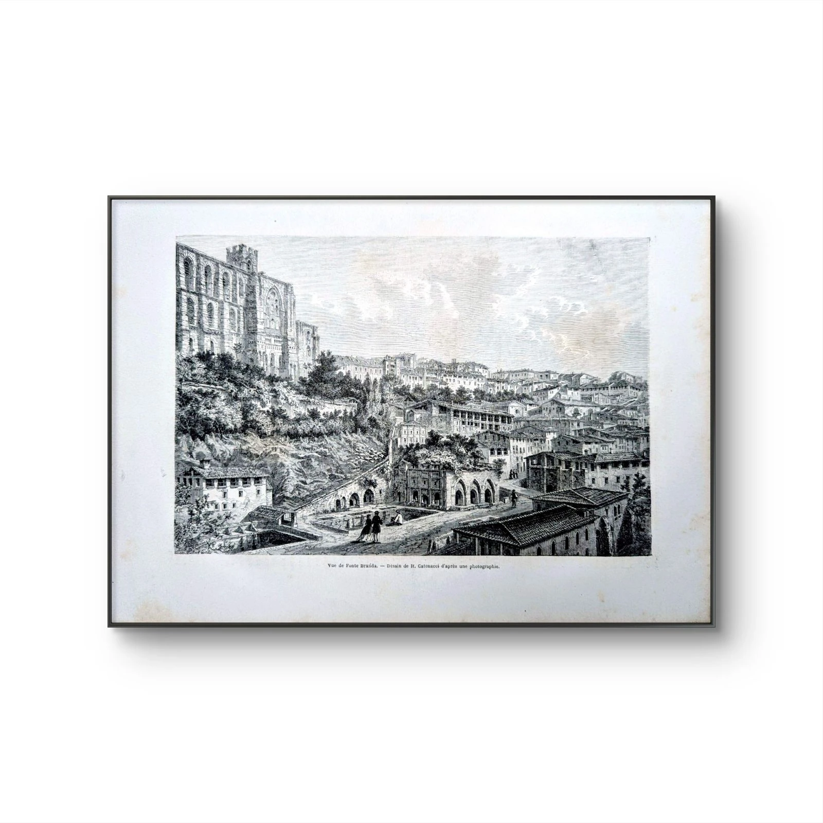 Fontebranda, Sienne. Ilustração impressa em 1866. – photo 6